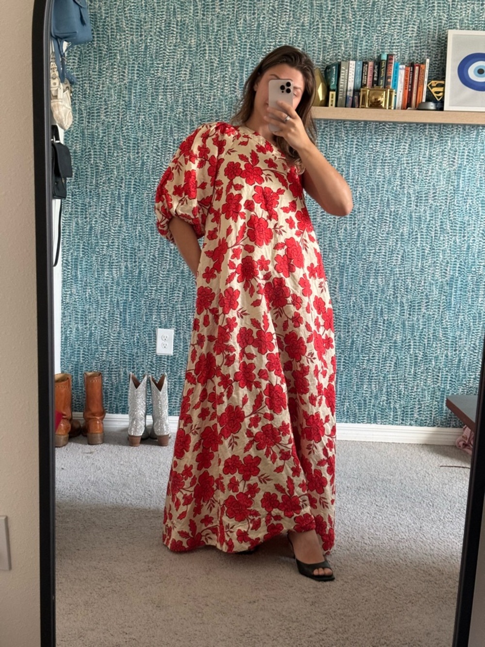 Hansen and Gretel‎ Carmen Linen Blend One-Shoulder Maxi Dress